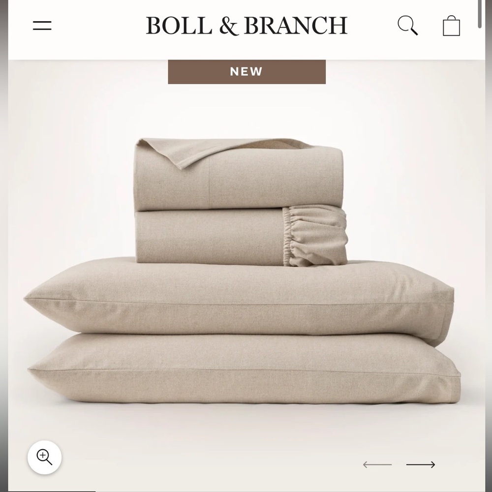 Boll & Branch Cozy Flannel Sheet Set